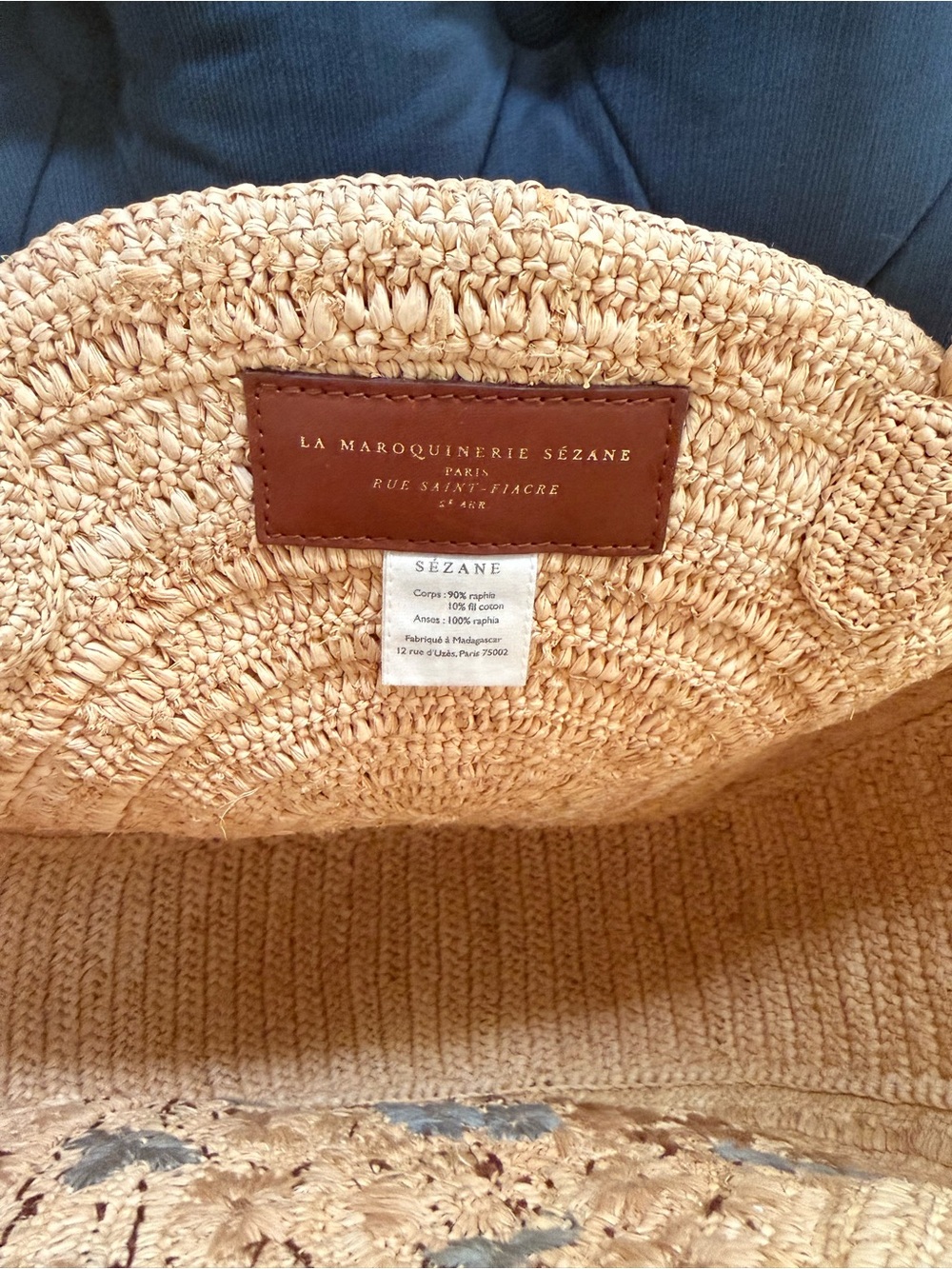 Sezane June straw bag - Picture 2 of 3